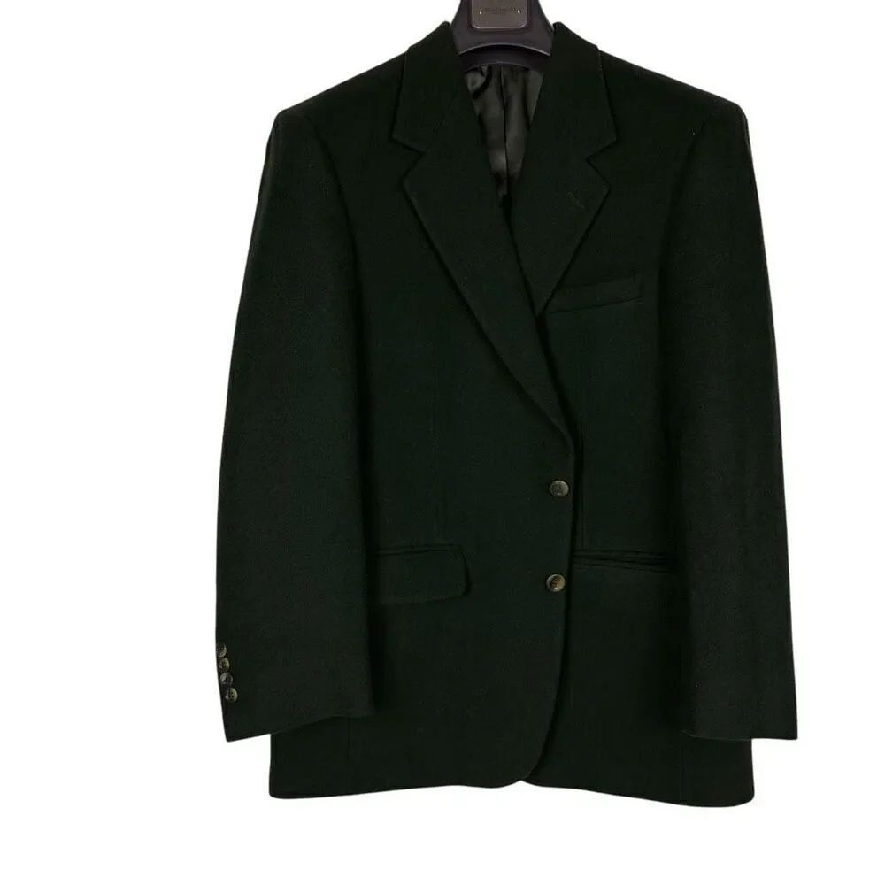 Joseph & Lyman Bloomingdales Camelhair Sports Coat Blazer 42R Dark Green